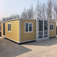 Casa Contenedor Prefabricada de Lujo, Expandible, de Dos Recámaras y Una Sala de Estar, Villa Portátil para Vivienda Familiar