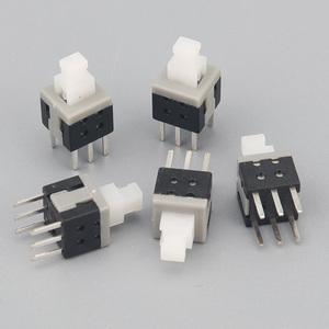 1 पर 1 पर 12x8 मिमी 12 मिमी 8 मिमी प्लास्टिक पुशबटन श्रृंखला स्पर्श बटन सामान्य रूप से खुला/बंद - Product Image 5