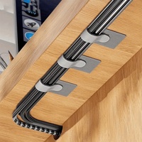 Sangles auto-adhésives en nylon réutilisables et durables avec boucle Velcro réglable pour organiser les câbles de bureau, la salle de bain, la cuisine et les sacs