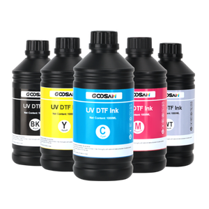 Gran oferta, tintas UV neutras para DTF de 1000ml para impresión Digital para tres cabezales I3200, impresora de inyección de tinta de película de barniz blanco curable - Product Image 1