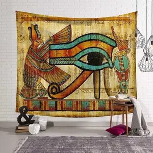 Полотенце, пляжное одеяло и коврик, древний Египетский Рисунок, гобелен для украшения дома, настенный подвесной пляжный плед