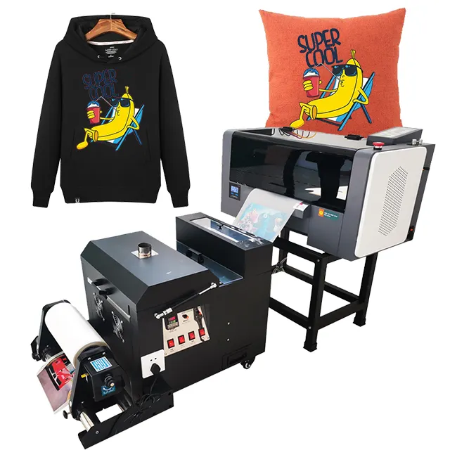 Fabrika çift kafa a3 dtf yazıcı 60cm 4 kafaları, a3 dtg yazıcı tişört baskı makinesi dijital t shirt baskı makinesi