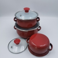 Ensembles de casseroles de revêtement d'émail de fonte de Offre Spéciale Ensembles d'ustensiles de cuisine