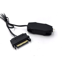Cool Strom Accessoires Informatiques Câble SATA 5V 3 broches allongé Mini Hub de Contrôle ARGB Contrôleur de Ventilateur de Refroidissement LED pour Boîtier PC