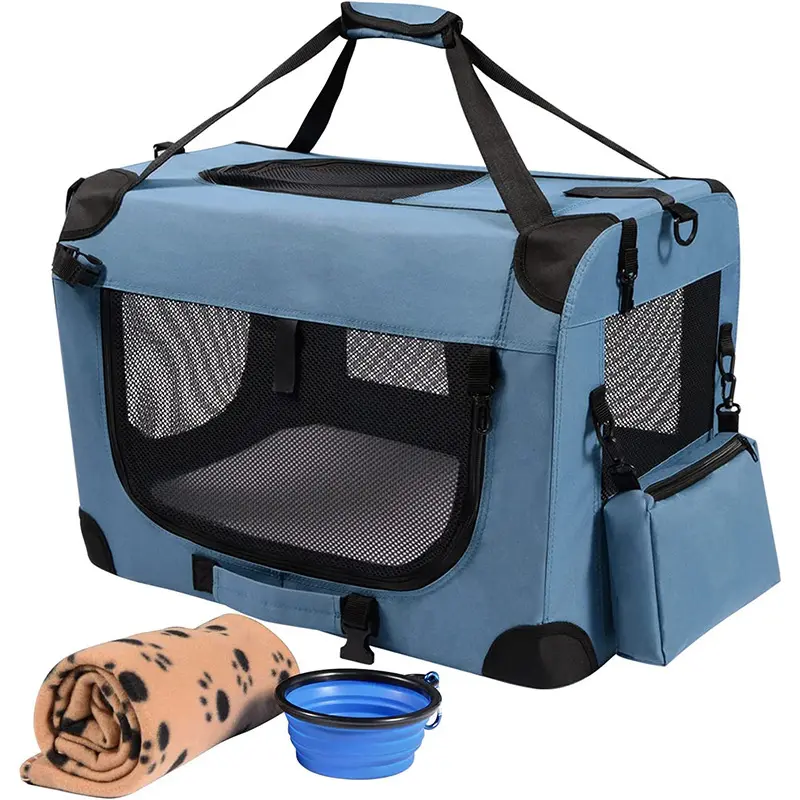 Portable Collapsible Dog Crate Travel Dog cat carrier