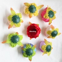 Kepala Bunga Peony dan Mawar Buatan dari Kain Sutra untuk Pernikahan, DIY Hiasan Kepala Simulasi CH-J041