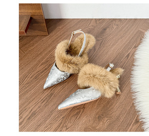 Nuove Scarpe con Tacco Alto da Donna, <span class=keywords><strong>Sandali</strong></span> in Pelle PU, Sexy Scarpe da Festa e Ufficio, Eleganti e Comode Scarpe da Cerimonia - Product Image 6