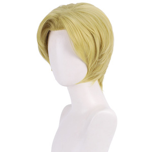 Peluca de Cosplay de Zeke Jaeger de <span class=keywords><strong>35</strong></span> cm, Color Amarillo, del Anime <span class=keywords><strong>Ataque</strong></span> <span class=keywords><strong>a</strong></span> <span class=keywords><strong>los</strong></span> <span class=keywords><strong>Titanes</strong></span>/Shingeki No Kyojin, para Hombre - Product Image 3