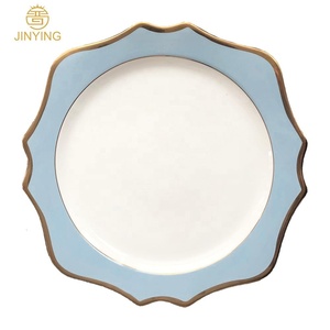 azul cielo para el hogar de la cena el mercado de dubai barato de cena de porcelana placa boda cargador plato para <span class=keywords><strong>restaurante</strong></span> - Product Image 2