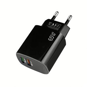 US/EU <b>Plug</b> 65W <b>USB</b> C Charger PD Type C Fast Charging <b>Wall</b> Adapter Quick Charge 4.0 Phone Charging Universal Device - Product Image 2