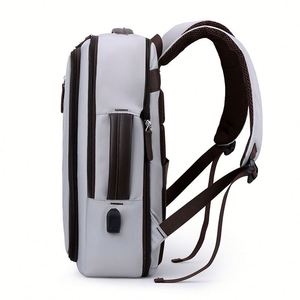 Wholesale Custom logo Expandable Business Designer <b>Mens</b> College Mochila Bagpack Waterproof Back Pack Travel Laptop <b>Bag</b> Backpack - Product Image 4