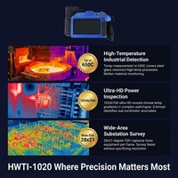 Caméra thermique radiométrique Haowei HWTI-1020 Ultra HD 1024x768 avec écran 1280x768, 7 palettes de couleurs, 30Hz, <0.05C