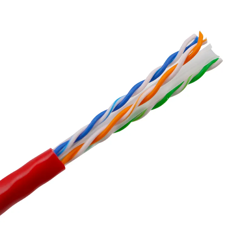 4 pasang 250Mhz tidak ada CCA tembaga PVC LSZH LSOH jaket jaringan kabel komunikasi komputer 305 Meter UTP CAT6