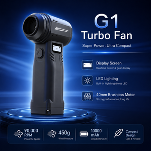 Ventilateur turbo sans fil 10000mAh, portable, haute puissance, 9 vitesses, pour le nettoyage de la neige et des feuilles dans les voitures - Product Image 2
