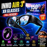 Kacamata Pintar AI AR Nirkabel dengan Kamera 16MP AIR3 dan Layar Micro-OLED 1080P dengan SDK Terbuka untuk Bermain Game atau Menonton Video