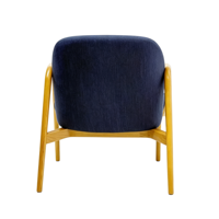 Fauteuil de détente minimaliste en bois de frêne massif avec revêtement en tissu, fauteuil pivotant écologique pour salon, salle à manger, bureau, maison, hôtel