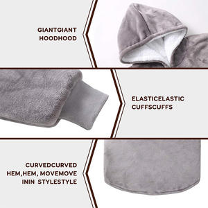 Couverture portable surdimensionnée rose, sweat-shirt chaud pour couple, couverture géante en flanelle super longue pour regarder la télévision - Product Image 3