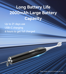 Cepillo de Dientes Sónico Recargable por USB SEAGO SG-2778 Premium con Pantalla LCD Inteligente, Sensor de Presión Excesiva, 6 Idiomas y 9 Modos - Product Image 5