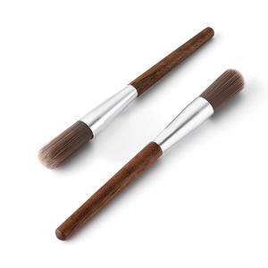 Cepillo para polvo de café de 13 cm, cepillo de limpieza para molinillo de madera de nogal negro, para mantenimiento de máquinas de café - Product Image 3