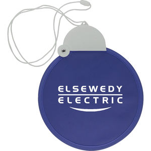 Kustom kustom lipat tangan penggemar bulat nilon terbang cakram <span class=keywords><strong>Promo</strong></span> hadiah mainan nilon Pop up terbang cakram dengan Lanyard - Product Image 4