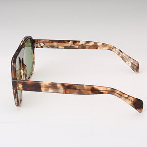 New Trending SA0397 Unisex Fashion Acetate Sunglasses UV400 Protection Nylon Lens Full Rim Square Frame Outdoor Ready Goods - Product Image 4