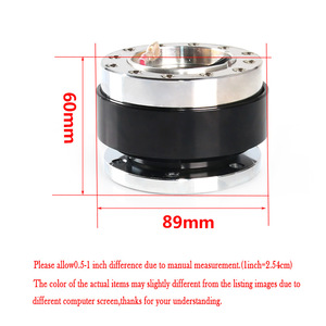 Kit de Liberación Rápida para Volante de Coche de Aleación de Aluminio de 60 mm con Adaptador de Buje - Product Image 4