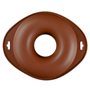 Moule à donuts en silicone antiadhésif platine LFGB de 24 cm de la marque MUYULINS, grand format, pour la cuisson - Product Image 1