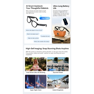 Gafas Inteligentes X01AI con Cámara de 800W, Grabación de Video HD 1080P, Traducción en Tiempo Real, Asistente de <span class=keywords><strong>Voz</strong></span>, Wi-Fi y Carga Inversa - Product Image 4