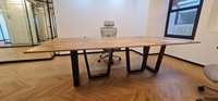 Pieds de table rectangulaires en métal robustes et modernes pour bricolage HFX ZT012 – Idéaux pour salle à manger, bureau, cuisine, hôtel, extérieur, atelier, bureau d'ordinateur