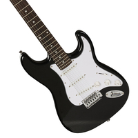 Guitare électrique à manche en érable pour débutant 6 cordes style ST avec corps en fibre de carbone kit de guitare électrique de couleur personnalisée vente en gros bon marché