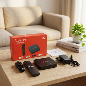 Superventas XS97 K2 BT Smart Box Velocidad rápida 4 Core 64Bit XS97 K2 BT decodificador con Google Play TV compatible con precio de fábrica - Product Image 1