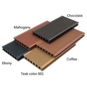 Waterproof WPC Outdoor Decking Board Wood <b>Plastic</b> Composite Board Decking Floor 3D Embossed Stripe Decks - Product Image 3