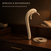 Masseur Seahorse à 3 vitesses, rechargeable, à long manche, pour le cou, les épaules, le dos, soulagement des douleurs musculaires