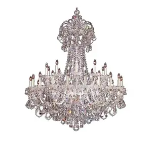 Italian crystal chrome luxury modern mixing color chandelier 2023 new style