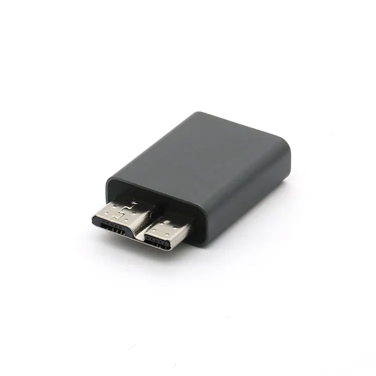180Degree USB 3.0 Micro Type B Male To USB Type C Female Adapter