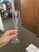 Verre à Pied en Gros de Haute Qualité, Forme Simple et Classique, Flûte à Champagne pour Mariage en Stock