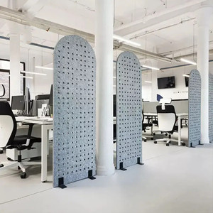 Solutions de cloisons de bureau élégantes, écrans de projection acoustiques tissés, murs modulaires portables, séparateurs de bureau, 100% fibre de polyester - Product Image 4