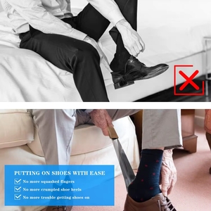 Wayeah Chausse-pied en acier inoxydable de 12 pouces avec poignée pour hommes, femmes et enfants (Durable, épaisseur 2 mm) - Product Image 6