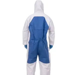 Factory Supply Disposable High Breathable Coverall Jumpsuit Work Wear for Car Repair