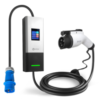 Zencar 16A pengisi daya mobil portabel, pengisi daya mobil elektrik tipe 2 tipe 1 GBT NACS EVSE 3,6 kW dengan colokan EU Schuko