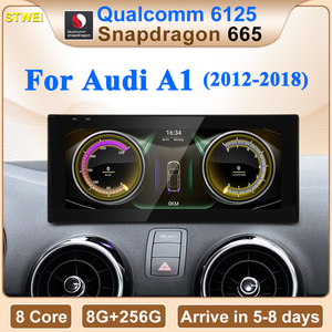 CNSTWEI หน้าจอใหม่ขนาด 12.3 นิ้ว Snapdragon665 Android14 รองรับ Wireless AUTO Carplay สำหรับรถยนต์ Audi A1 (2012-2018) เครื่องเล่นมัลติมีเดียในรถยนต์พร้อมระบบ GPS - Product Image 2
