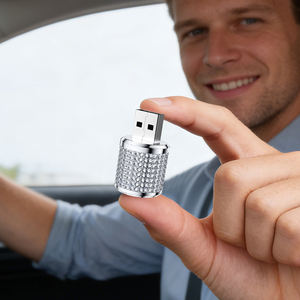 Adaptateur CarPlay 2 en 1 argenté, Android Auto sans fil universel pour iOS Android, port USB Type-C, dongle CarPlay pour voitures - Product Image 1