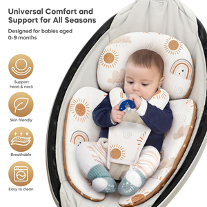 Respirant bébé coussin <span class=keywords><strong>soutien</strong></span> réversible infantile insérer coussin nouveau-né insérer tête et corps <span class=keywords><strong>soutien</strong></span> coussin siège d'<span class=keywords><strong>auto</strong></span> pour bébé - Product Image 2