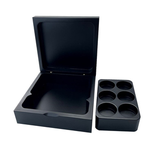 Boîte à capsules <span class=keywords><strong>Nespresso</strong></span> en bois noir 4 trous - Product Image 2