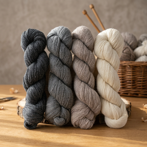 Fils très demandés poids léger alpaga doux mérinos tweed coloré tricot à la main pour pull vêtements d'hiver - Product Image 3