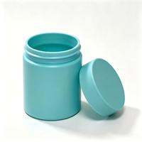 Pot en plastique pour huile et pilules, 60 ml et 120 ml, bleu et blanc, anti-odeur, avec couvercle sécurité enfant, pour joints.