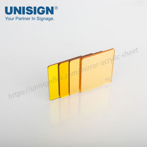 Plaques acryliques d'usine 1 mm 2 mm 3 mm 4 pieds x 8 pieds Feuille de miroir acrylique dorée PAMM pour découpe laser Feuille acrylique dorée - Product Image 3