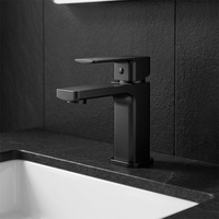 Robinet de lavabo en laiton à poignée unique pour salle de bain