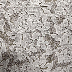 3D đầy đủ chiều rộng thêu ren vải Vải lụa tơ tằm thêu vải tan trong nước - Product Image 3