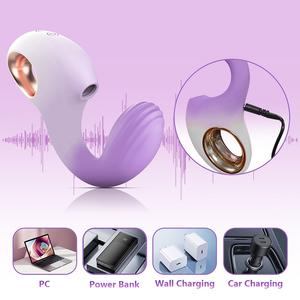 Nuevo consolador juguetes sexuales femeninos clítoris adulto punto G mujer Vagina clítoris succión vibrador - Product Image 3